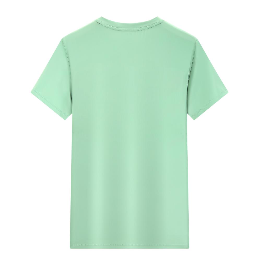 H813 Matte Plain Weave Round Neck T-shirt Short Sleeved Round Neck