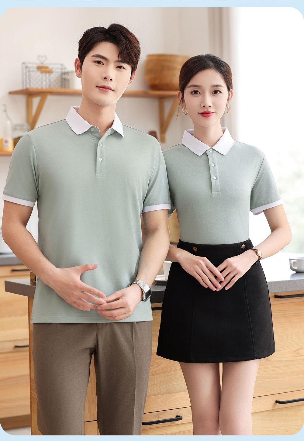 KF8806 # Fashion Polo Shirt Polo Short Sleeve Collar