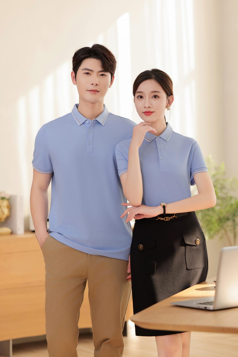 KF2226 # Fashion Polo Shirt Polo Short Sleeve Collar