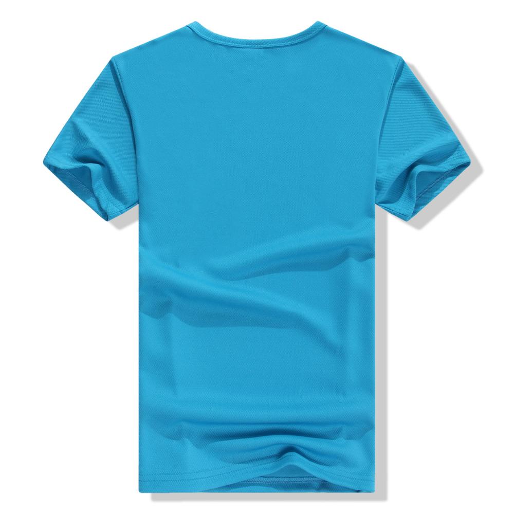 F1091 # Mesh Quick Drying T-shirt Short Sleeve Round Neck