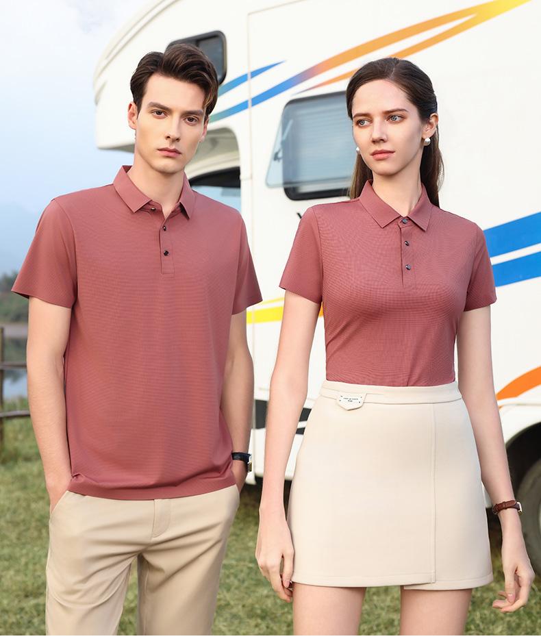 57713 # Casual Business Polo Shirt Polo Short Sleeve Collar