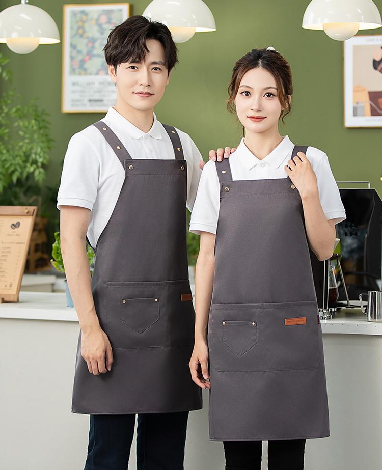 CX2306 Canvas Waterproof Widened Shoulder Strap Adjustable Apron Double Shoulder Buckle