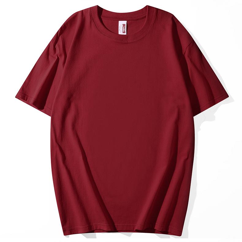 A5004-200g Regular Short Sleeved Round Neck Pure Cotton T-shirt