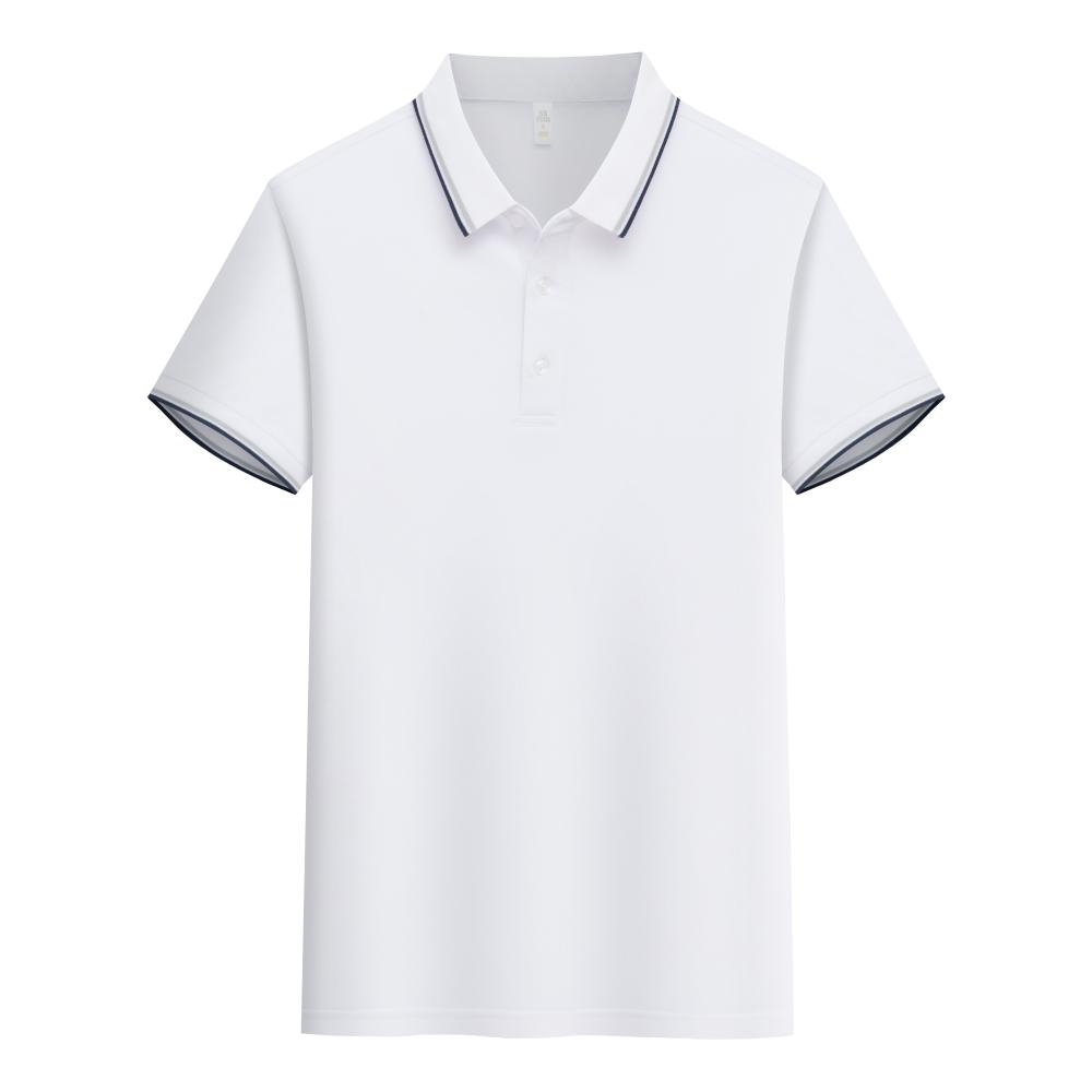 2302 Parallel Bar Lapel Polo Short Sleeved Lapel