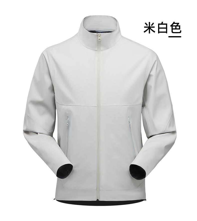 FJ23886 [2023 New Product] Stand Up Collar Pressure Glued Single Layer Jacket Thin Edition