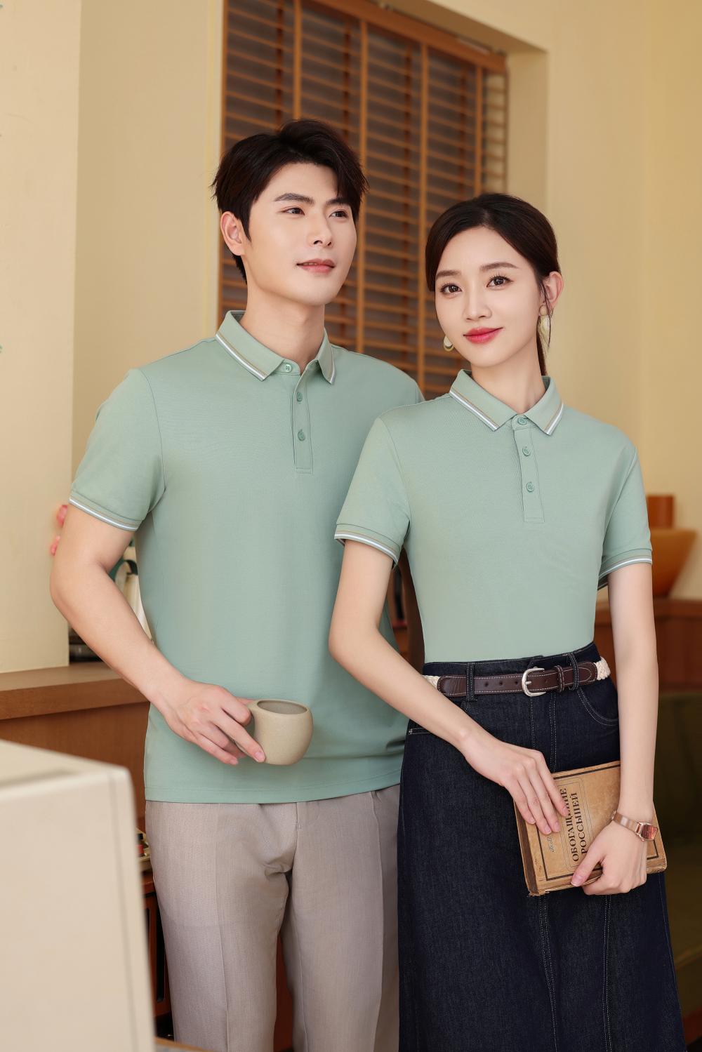 KF2226 # Fashion Polo Shirt Polo Short Sleeve Collar