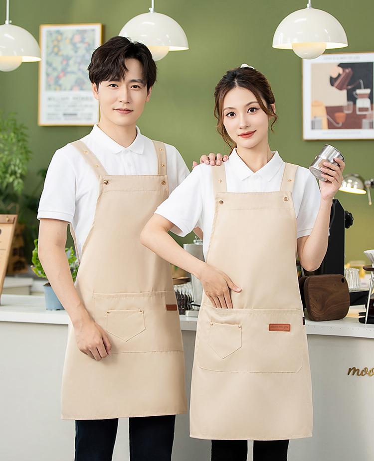 CX2306 Canvas Waterproof Widened Shoulder Strap Adjustable Apron Double Shoulder Buckle