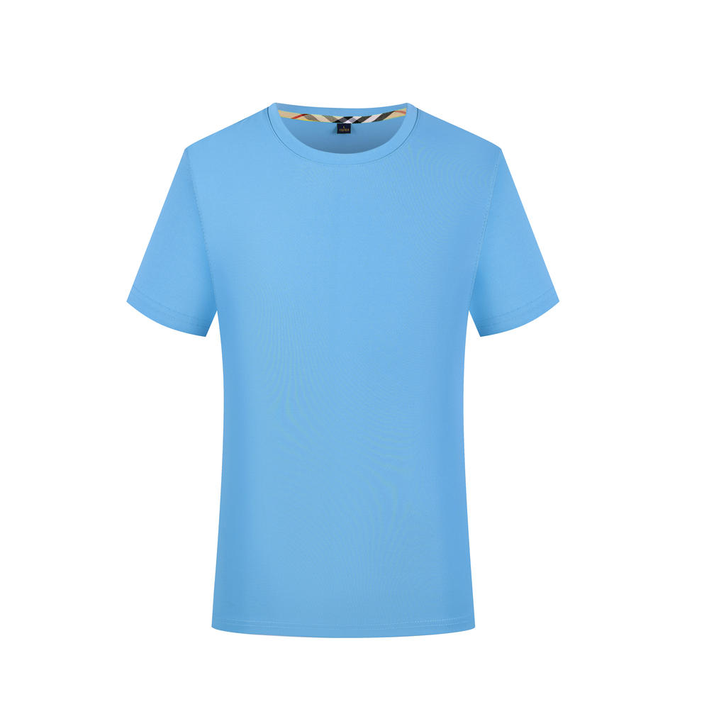 CX002 Plain Round Neck T-shirt Short Sleeved Round Neck