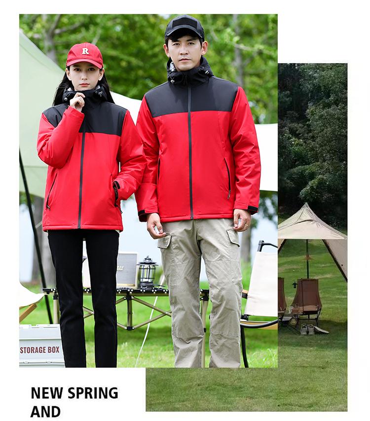 F8098 Mountain Couple's Thick Outdoor Autumn/Winter Jacket With Velvet