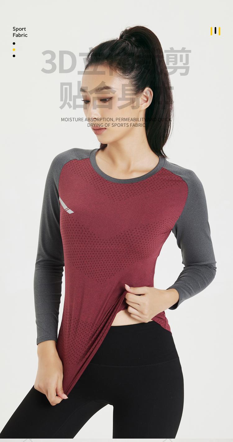 T-2 T-shirt Long Sleeved Round Neck For Women