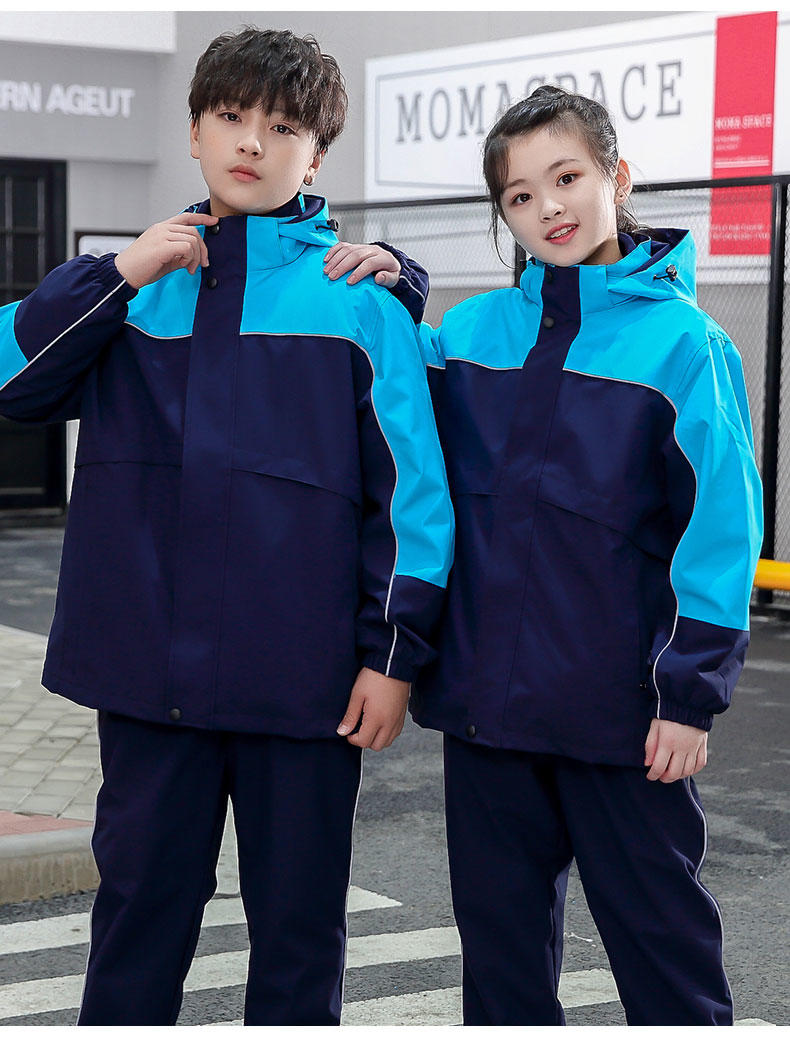 FD16 Three In One Two-piece Detachable Student Uniform (with Adult Size) Submachine Jacket