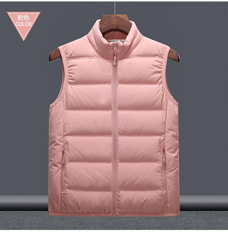 F6806 Couple Autumn And Winter Warm Down Vest Single-layer