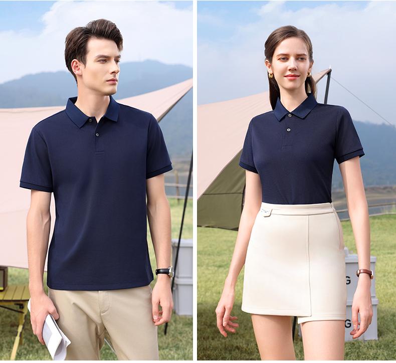 50169 # Casual Business Polo Shirt Polo Short Sleeve Collar