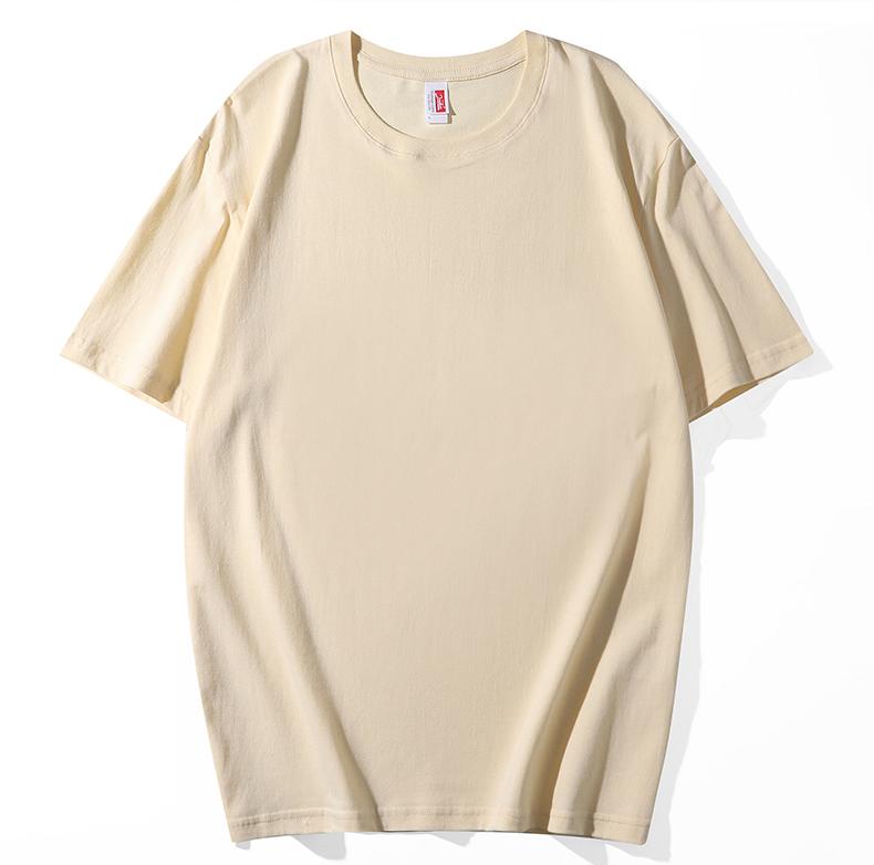 A5004-200g Regular Short Sleeved Round Neck Pure Cotton T-shirt