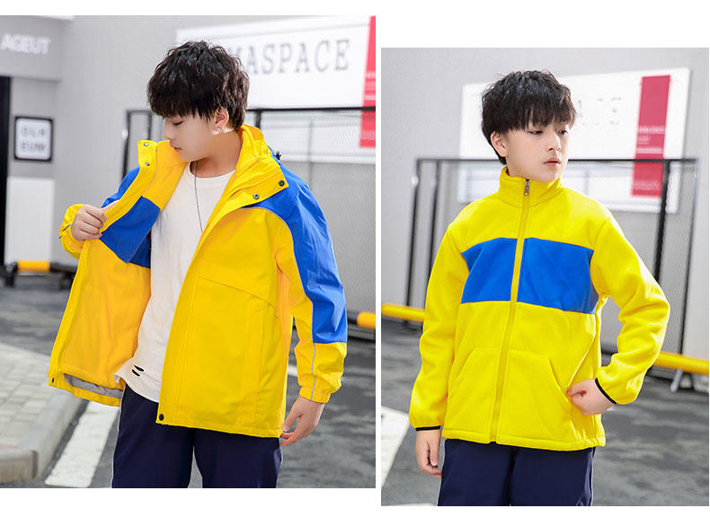 FD16 Three In One Two-piece Detachable Student Uniform (with Adult Size) Submachine Jacket