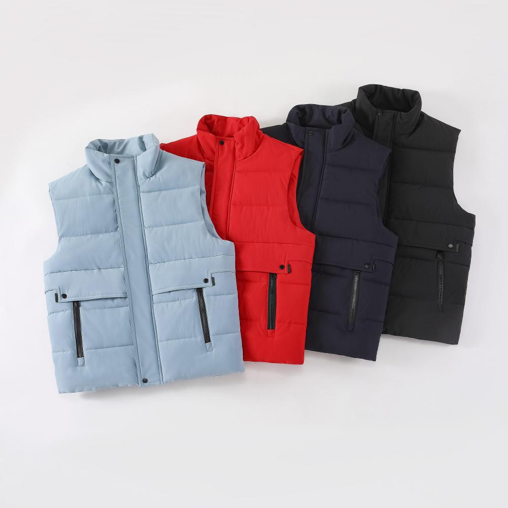 Beitan 5506 Parker Style Down Cotton Vest With Fleece