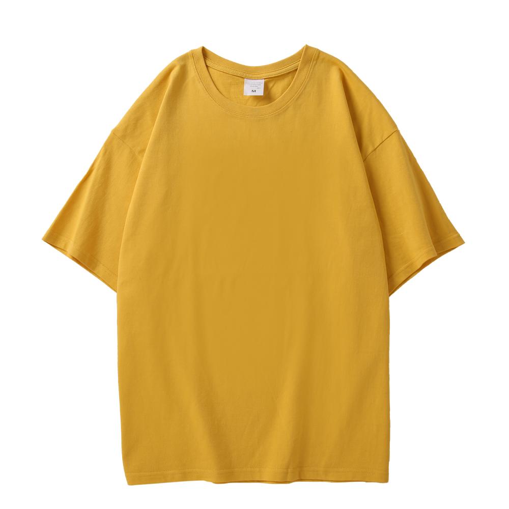 A5025-200g Large Drop Shoulder Half Sleeved T-shirt Short Sleeved Round Neck