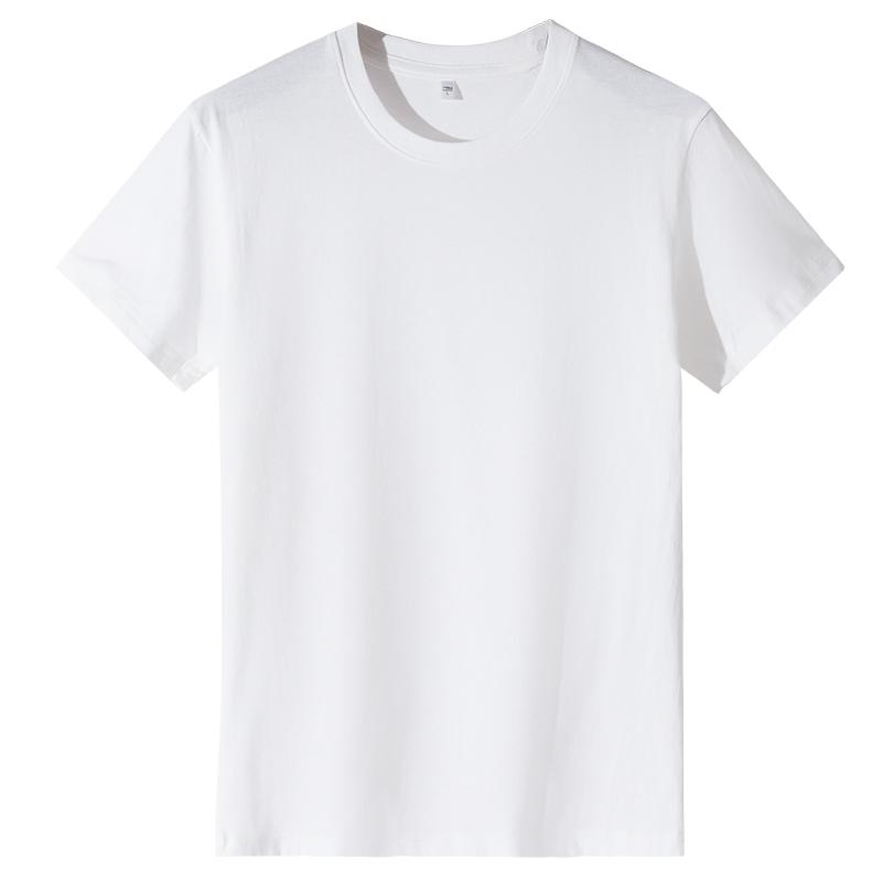 A5011-190g Regular Short Sleeved Round Neck Pure Cotton T-shirt