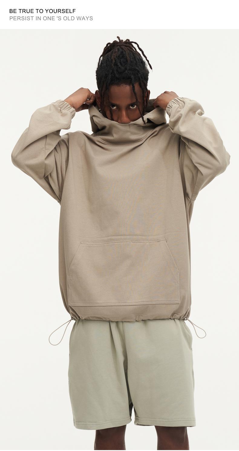 F8227-425 Grams Pile Collar Hoodie Hooded Cover