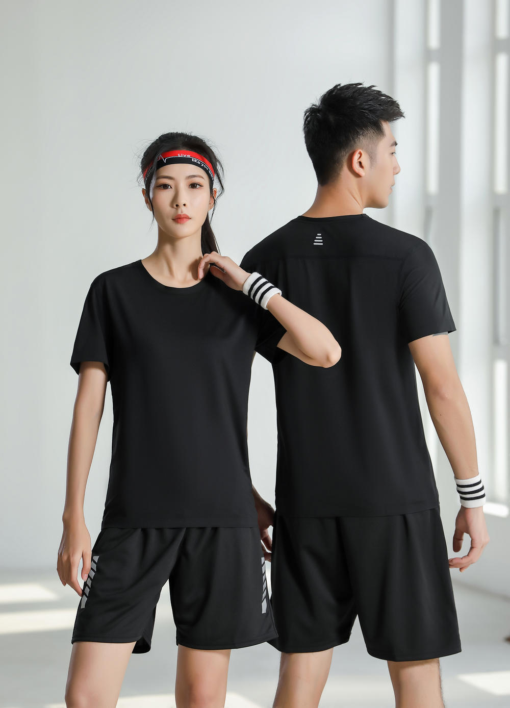 CX2916 Seamless Round Neck T-shirt Short Sleeved Round Neck