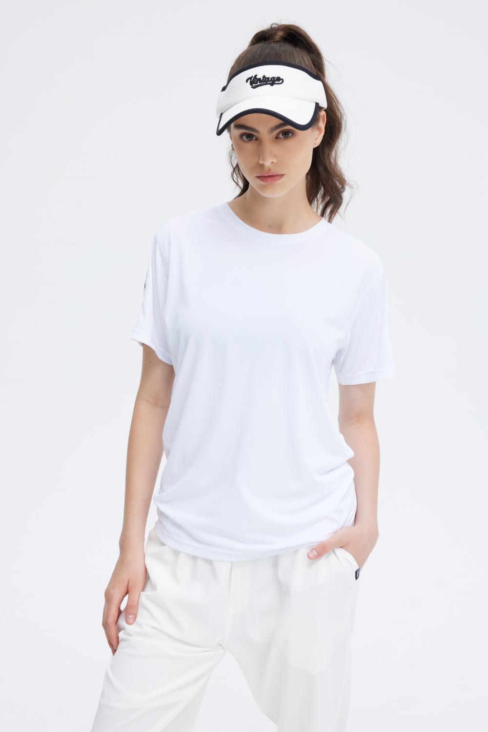 CQ1003 # Round Neck Short Sleeve T-shirt Short Sleeve Round Neck