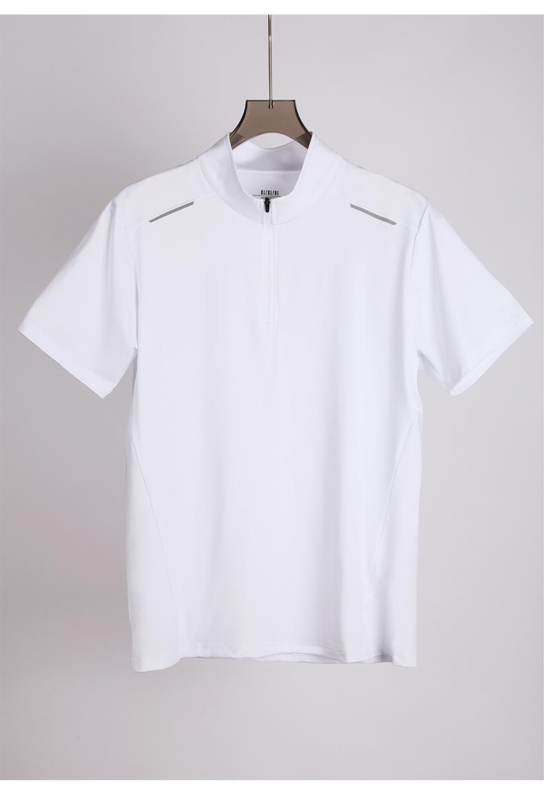 Y0136- Sports And Leisure Short Sleeved T-shirt Stand Up Collar