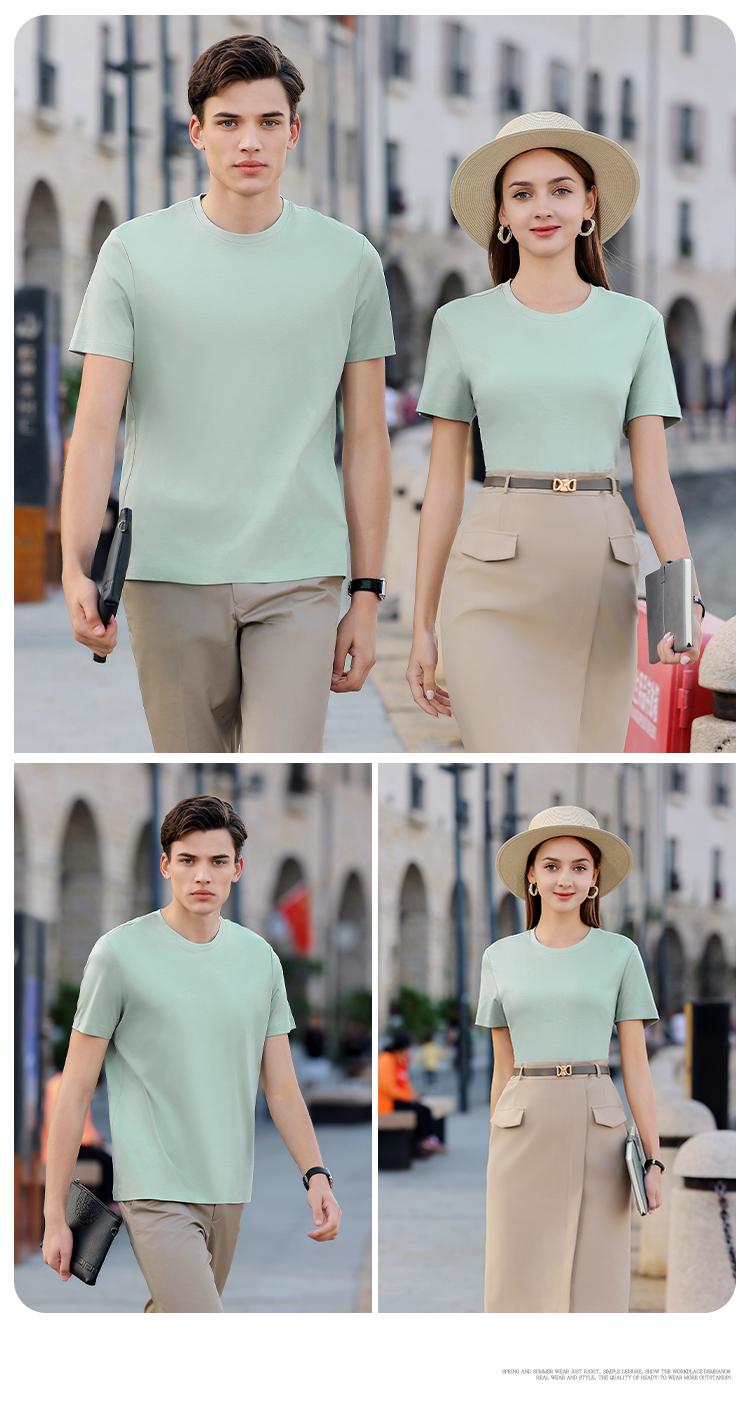 YP6818 # T-shirt Short Sleeved Round Neck