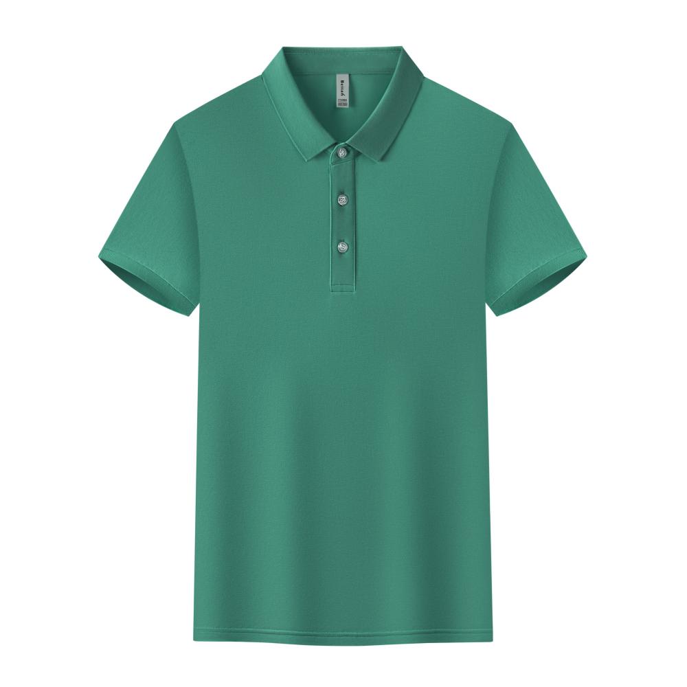 BT6688 Mulberry Silk Solid Color Polo Short Sleeve Collar