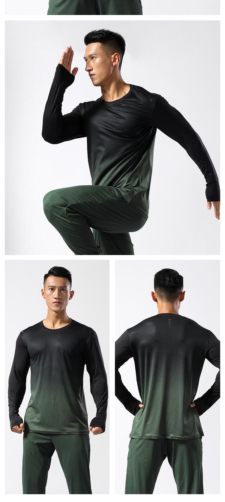 Mens MC2102 T-shirt Long Sleeved Round Neck