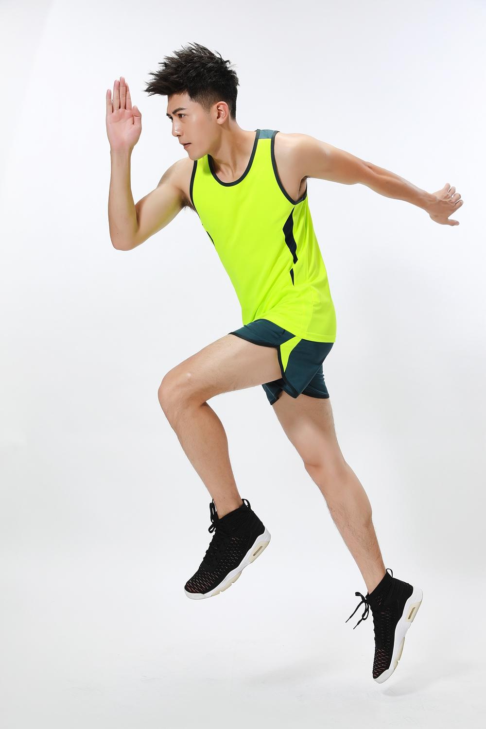 Men A3058 # Track And Field Uniform Men's Slimming