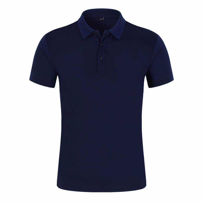 181TBB Solid Color Bead Polo Short Sleeved Lapel