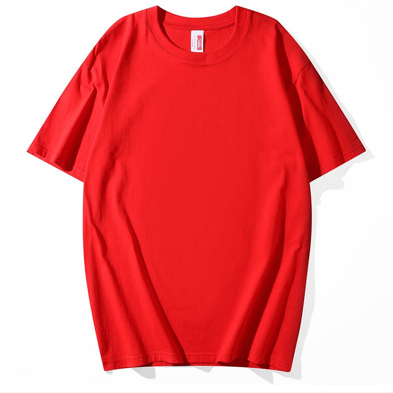 A5004-200g Regular Short Sleeved Round Neck Pure Cotton T-shirt