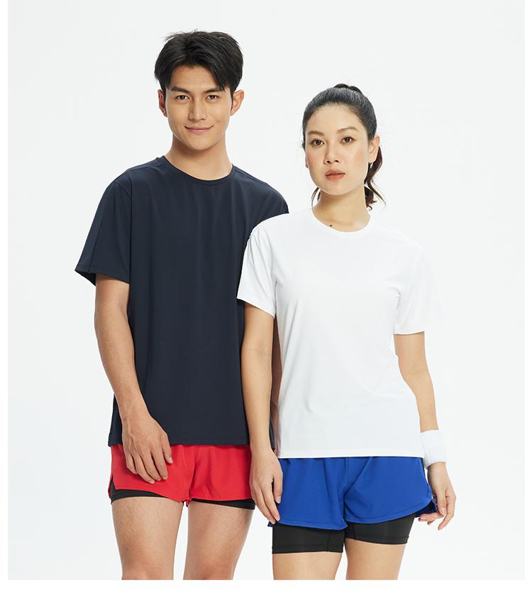 R359-B # [Pure Light Plate] Short Sleeve Sports Round Neck T-shirt Short Sleeve Round Neck