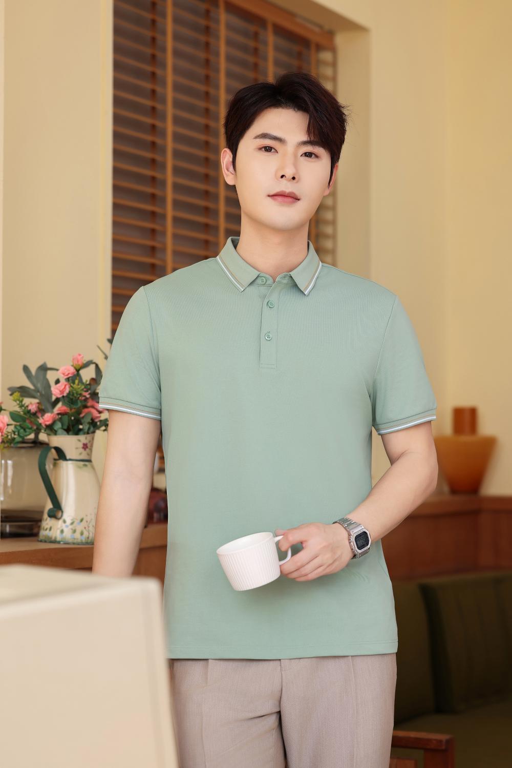 KF2226 # Fashion Polo Shirt Polo Short Sleeve Collar