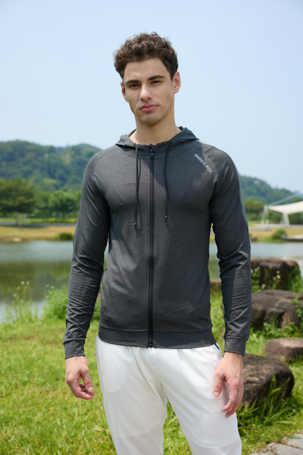 Mens S933 # Men's Running And Fitness Jacket Single Layer