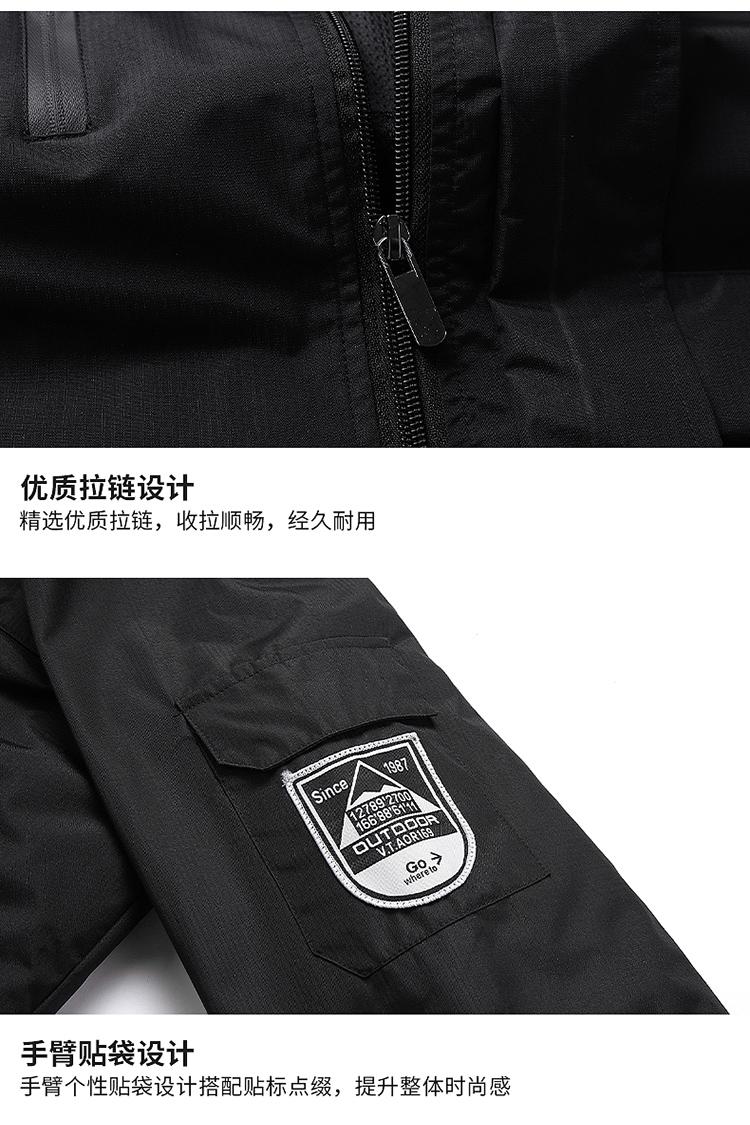 F8868 Spring And Autumn New Product Thin Hooded Stormtrooper Jacket Single Layer Mountaineering Large Size Pass Couple's Coat Multi Pocket Outdoor