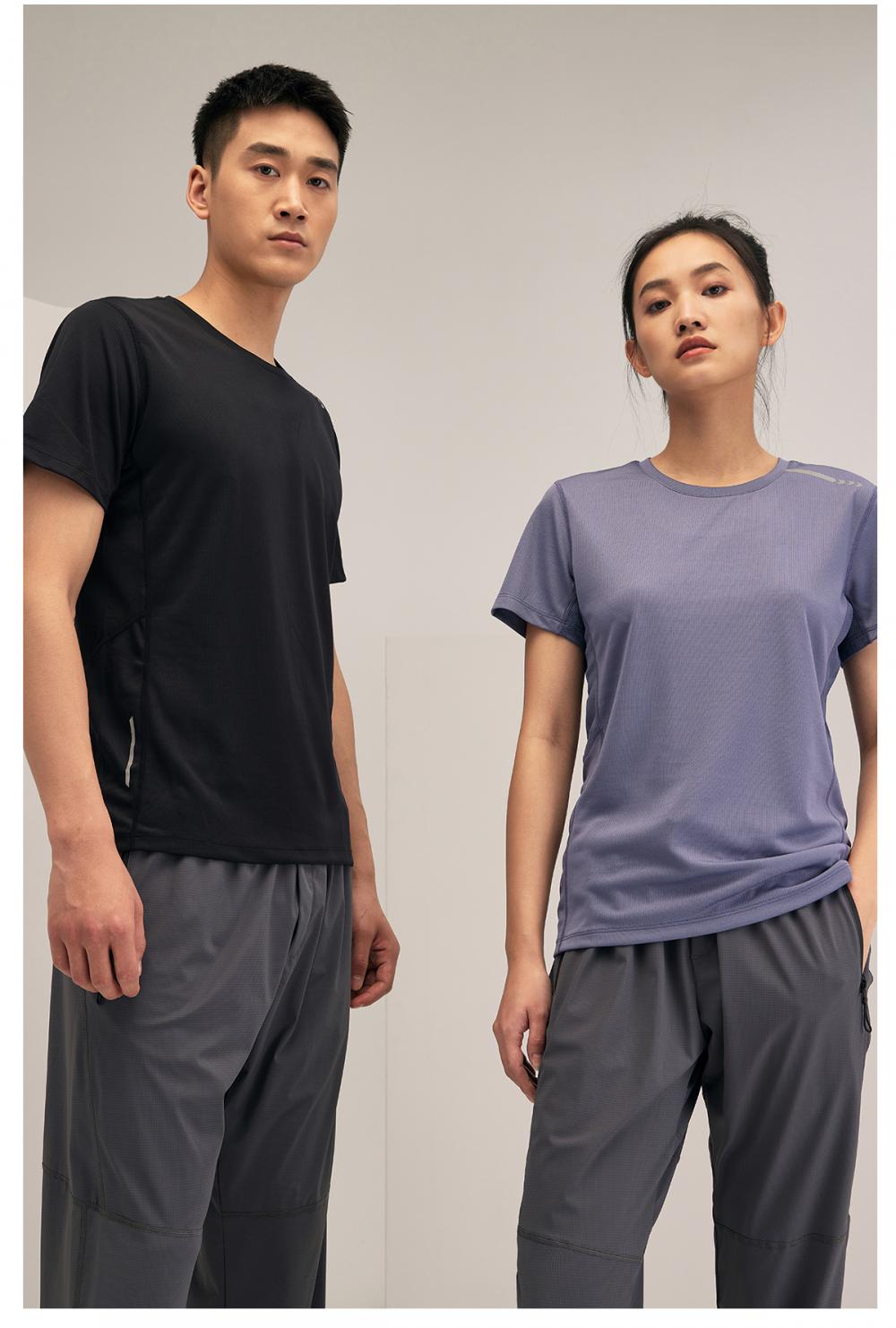 R307 # Round Neck Running T-shirt - Adult Short Sleeve Round Neck