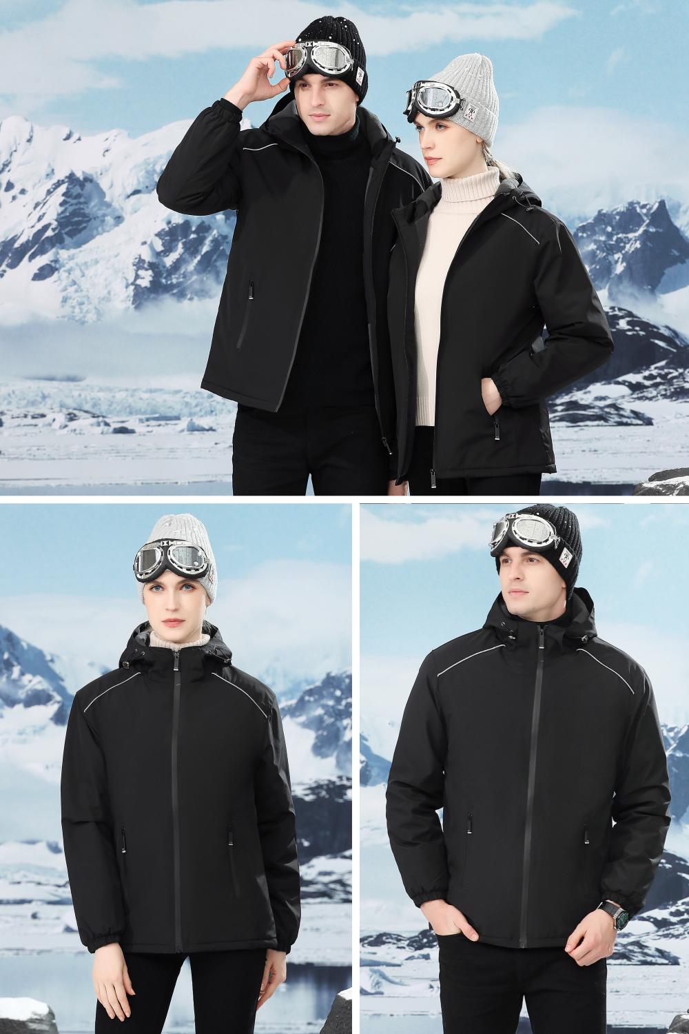 F8808 Single-layer Velvet Thickened Windproof And Waterproof Submachine Jacket With Integrated Thickening