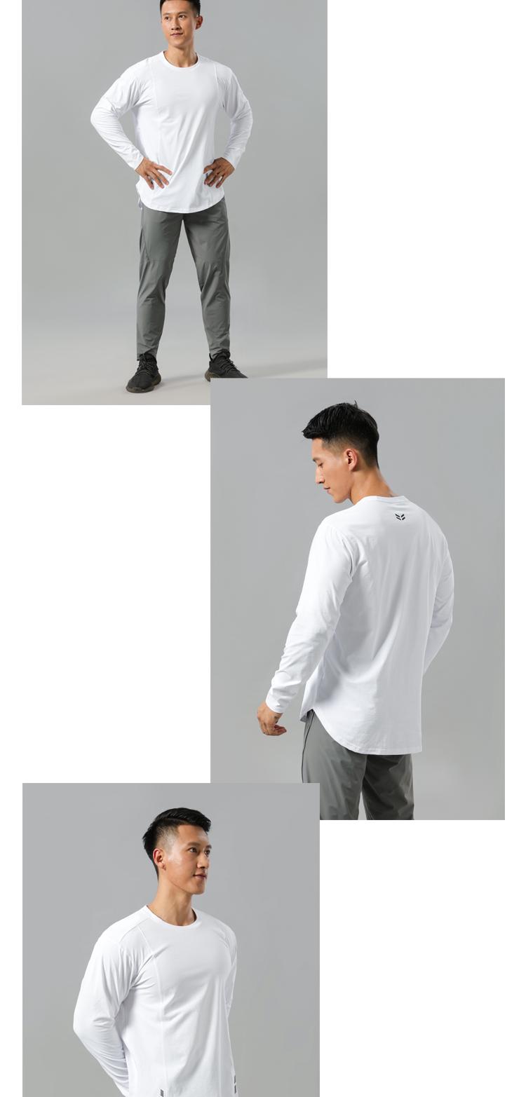 2207 T-shirt Long Sleeved Round Neck