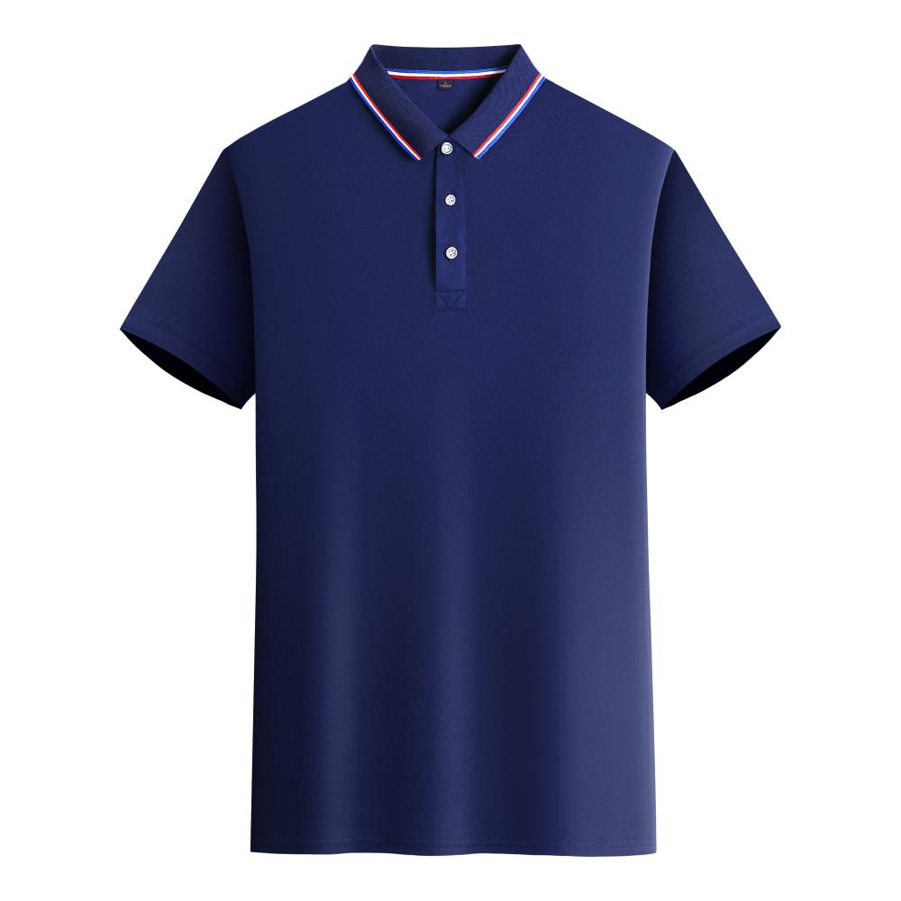 CX698 Double Loop Collar Polo Short Sleeve Collar