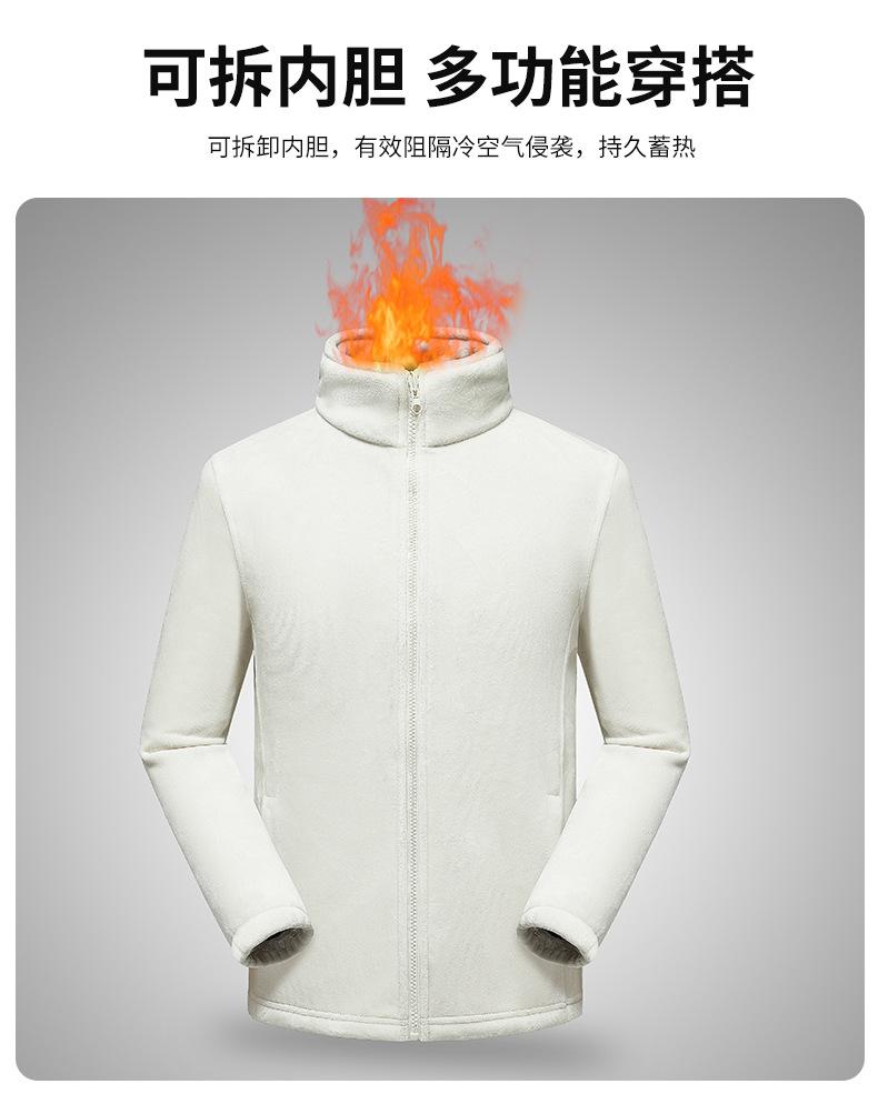 1818S Autumn/Winter 2023 Couple's Plug In Color Hoodie 3-in-1 Detachable Stormtrooper Jacket Windproof And Warm Casual Coat