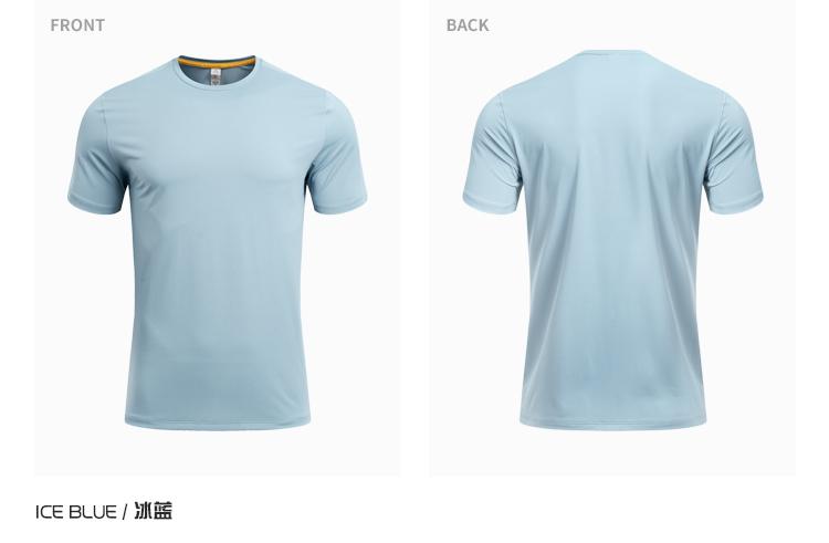 R359-B # [Pure Light Plate] Short Sleeve Sports Round Neck T-shirt Short Sleeve Round Neck