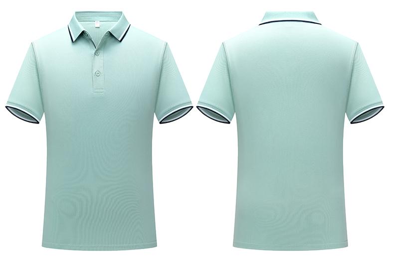 2302 Parallel Bar Lapel Polo Short Sleeved Lapel