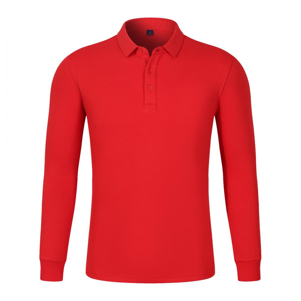 CX652 Premium Beaded Long Sleeve Polo With Collar