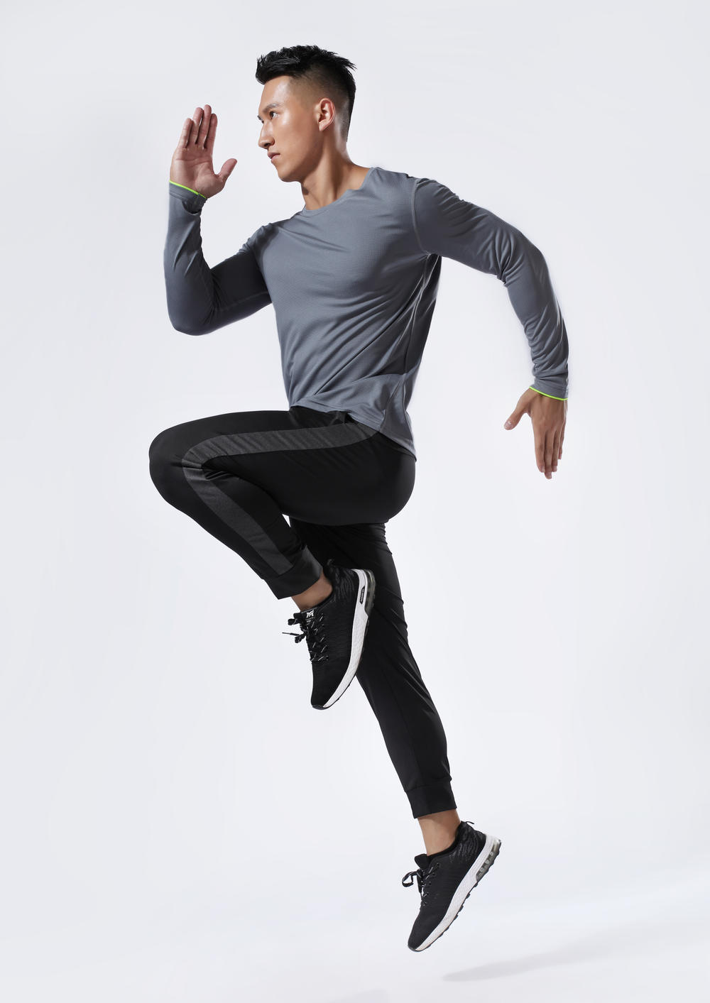 L2151 # Running Long Sleeve T-shirt Long Sleeve Round Neck