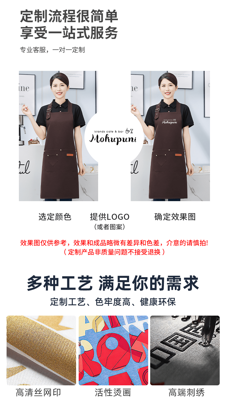 CX A21 Adjustable Neck Hanging Workpiece Waterproof Apron