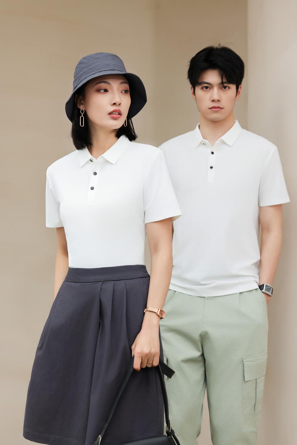 9108 Solonafei Seamless Collar Polo Short Sleeved Collar