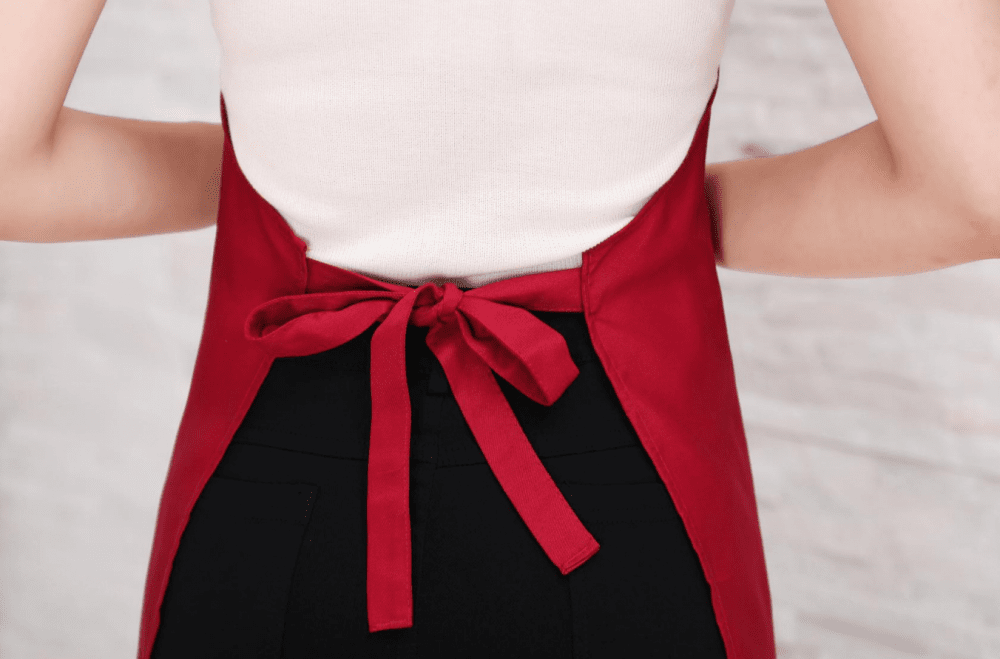 CX058 Neck Hanging Exquisite Imitation Woolen Apron