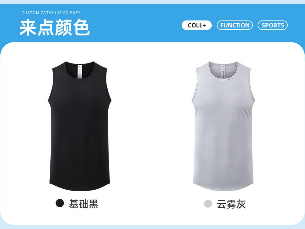 R351 # Sports Running Casual Vest T-shirt Sleeveless Round Neck