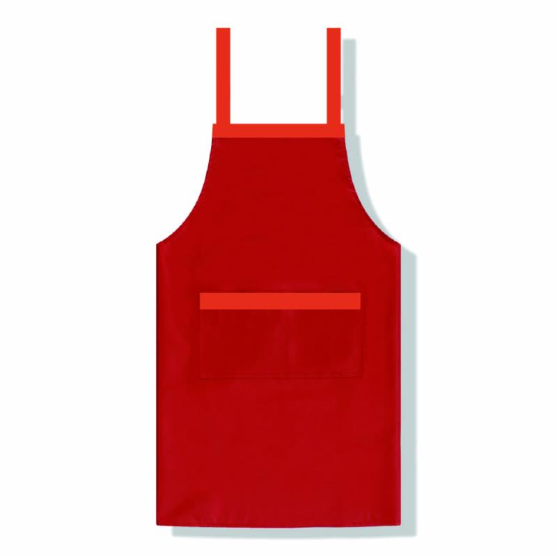 W02 Waterproof Color Blocked Apron Sleeveless Apron